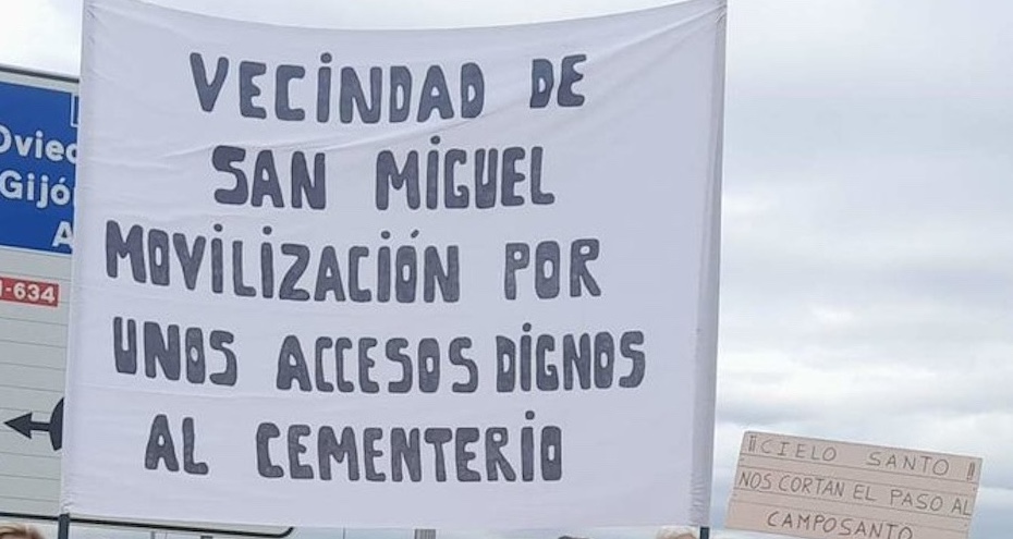 Esquelas.es | Los vecinos de San Miguel de la Barreda exigen recuperar los accesos al cementerio