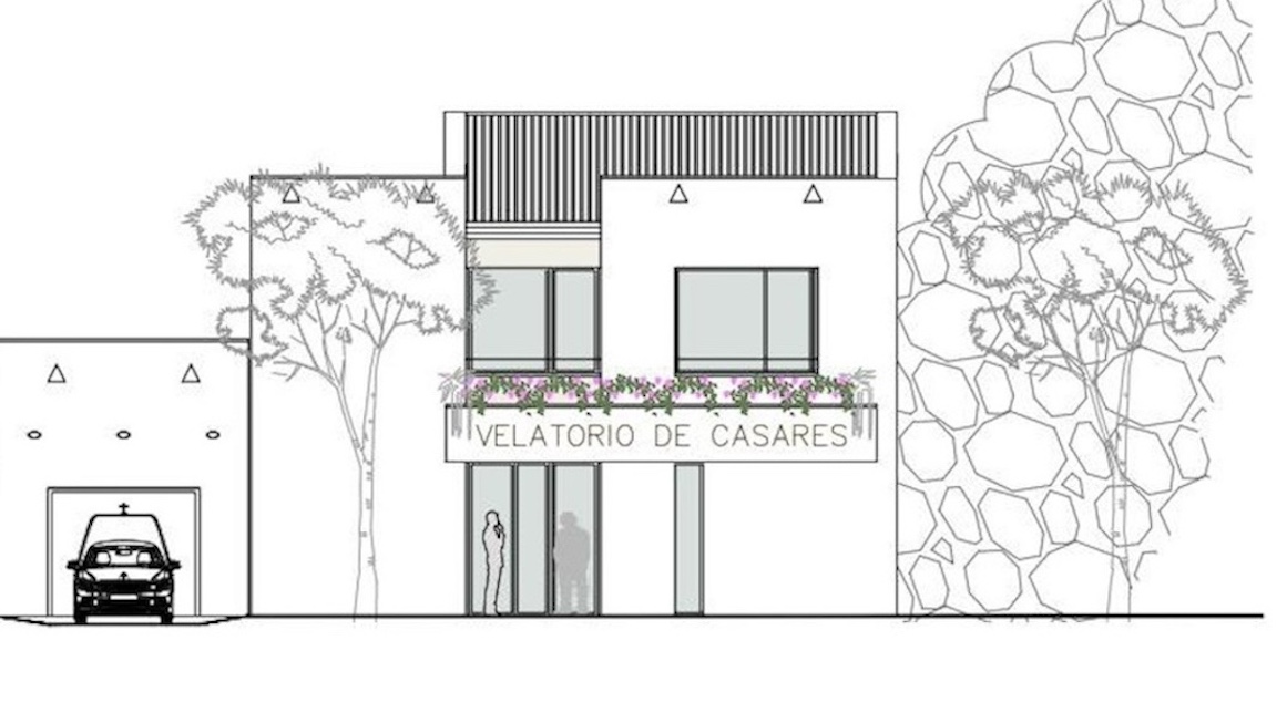 Esquelas.es | La construccin del edificio que albergar el tanatorio de Casares ha llegado a su tercera planta