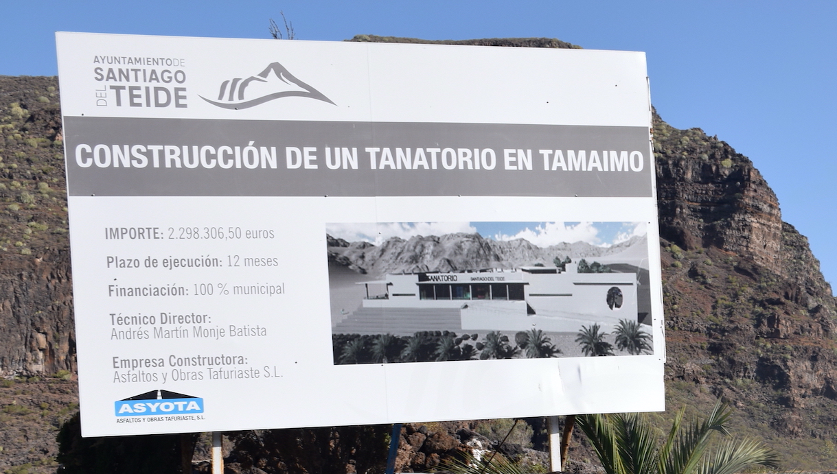 Esquelas.es | El alcalde de Santiago del Teide ha firmado el acta de replanteo para iniciar las obras del futuro tanatorio