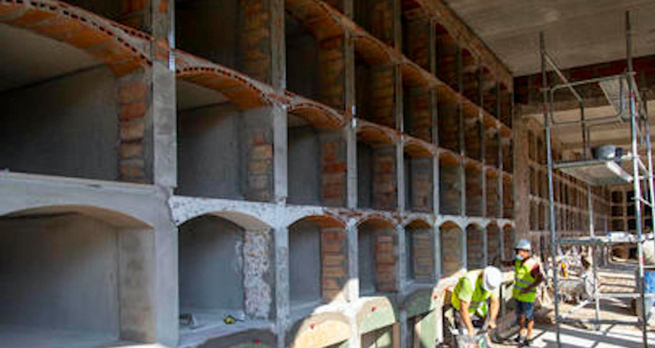 Esquelas.es | Avanzan a buen ritmo las obras de construccin de 45 nuevos nichos en el cementerio de Lrida