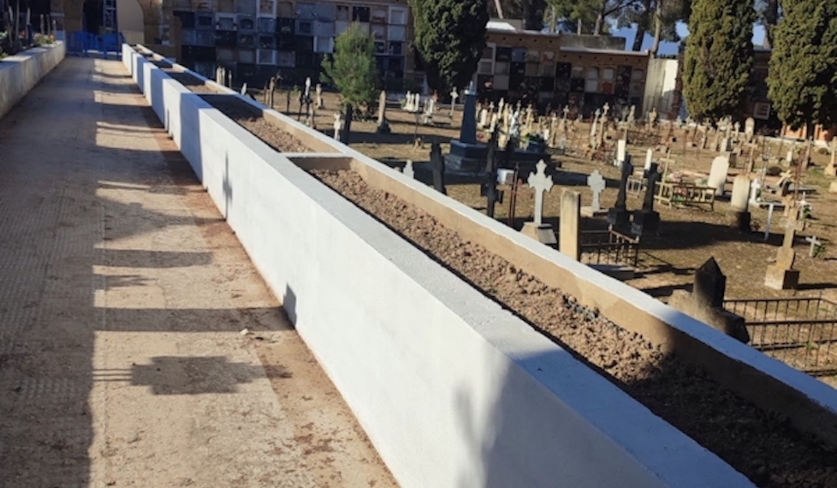 Esquelas.es | Refuerzan un segundo muro del cementerio de Ibi para evitar un posible derrumbe