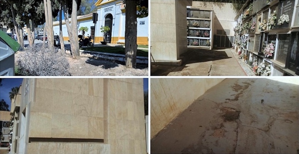 Esquelas.es | El cementerio de Motril necesita una limpieza integral para eliminar los restos de la calima
