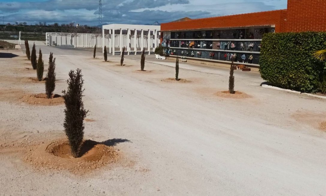 Esquelas.es | [BREVES] Valdemoro no dispone de sepulturas libres // Plantan 70 cipreses en el cementerio de Huesca