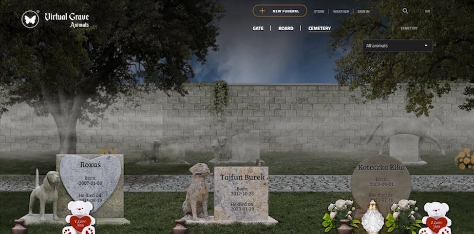 Esquelas.es | Crear funerales y poner tumbas en un cementerio virtual para personas y animales