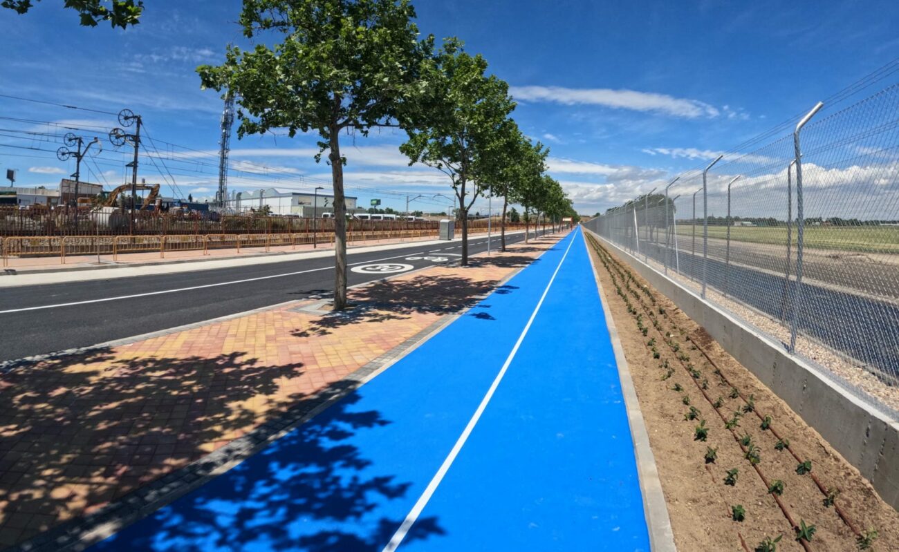 Esquelas.es | Getafe concluye las obras en la ?carretera del cementerio? con doble sentido de circulacin y carril de footing